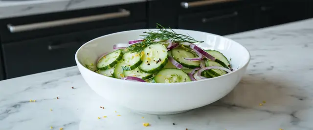 Lemon-Dill Cucumber Salad with Red Onion