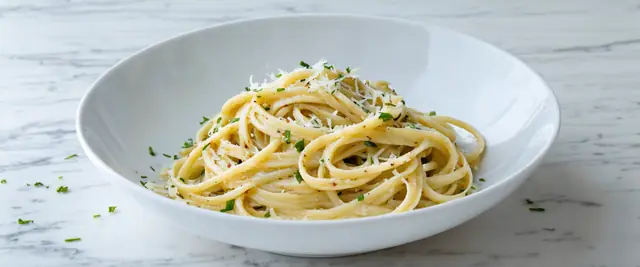 Lemon Garlic Anchovy Linguine