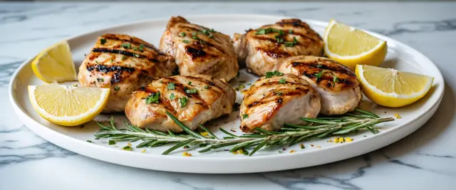 Lemon Herb Grilled Chicken Thighs