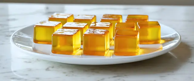 Lemon Jell-O Cubes