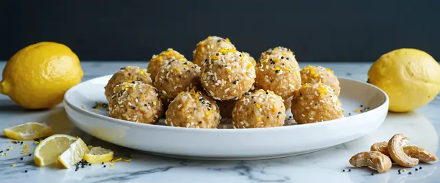 Lemon Poppy Seed Energy Balls