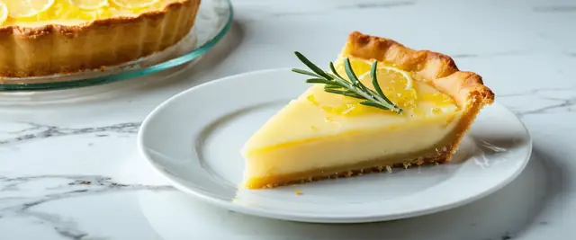 Lemon-Rosemary Custard Tart
