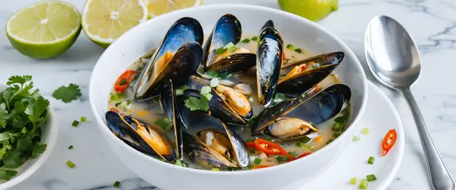 Lemongrass Coconut Milk Mussels