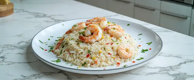 Lemony One-Pot Creamy Lemon Herb Shrimp And Rice
