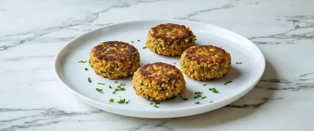 Lentil and Quinoa Patties with Cumin