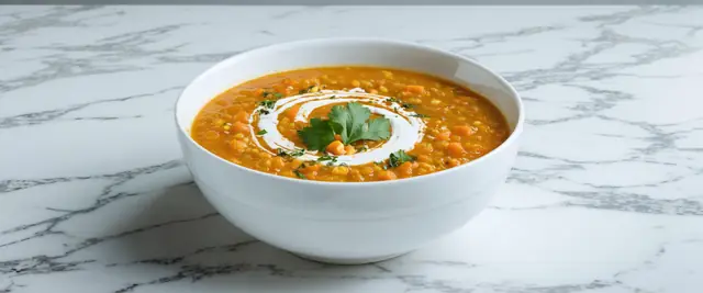 Lentil and Turmeric Soup with Ginger