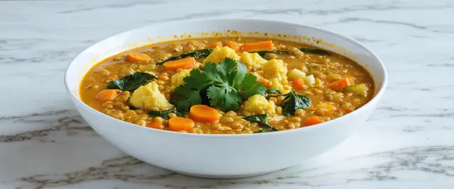 Lentil and Vegetable Curry Soup