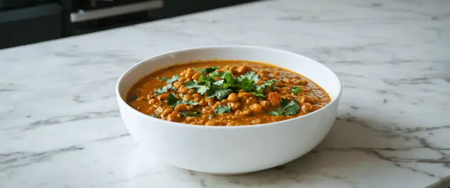 Lentil Coconut Curry with Turmeric