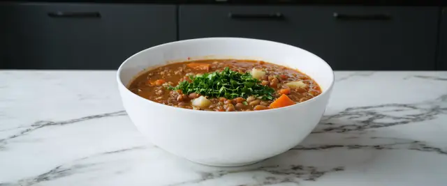 Lentil Soup with Carrots and Celery