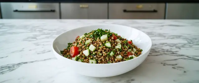 Lentil Tabbouleh with Parsley