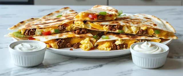 Loaded Breakfast Quesadillas