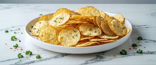 Low-Carb Garlic Parmesan Chips
