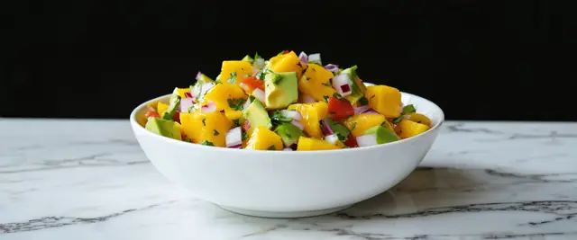 Mango Avocado Salsa with Cilantro and Lime