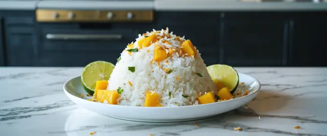 Mango Coconut Rice with Cilantro