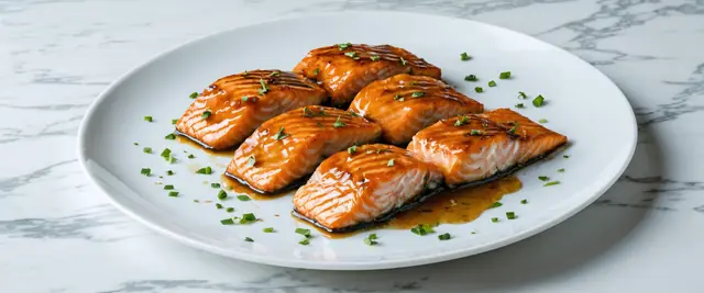 Maple Dijon Glazed Salmon