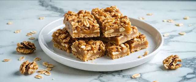 Maple Walnut No-Bake Bars