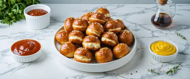 March Madness Stuffed Pretzel Bites