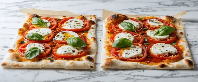 Margherita Flatbread with Fresh Tomatoes
