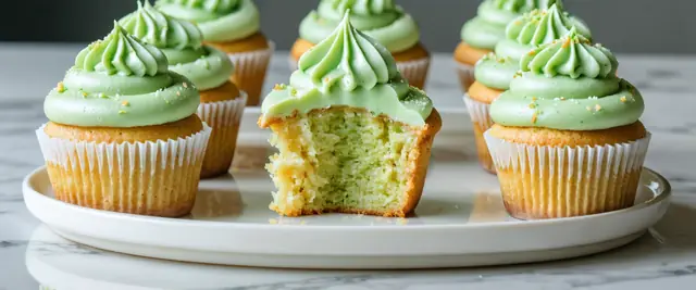 Matcha Almond Flour Cupcakes