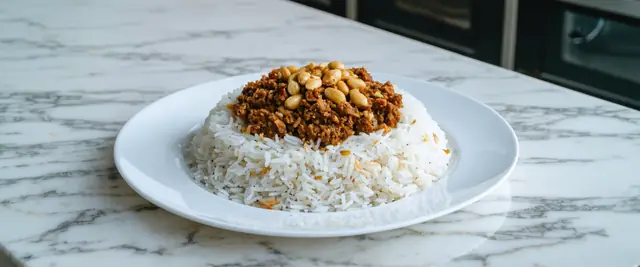 Meat and Pine Nuts (Riz Bi Lahme)