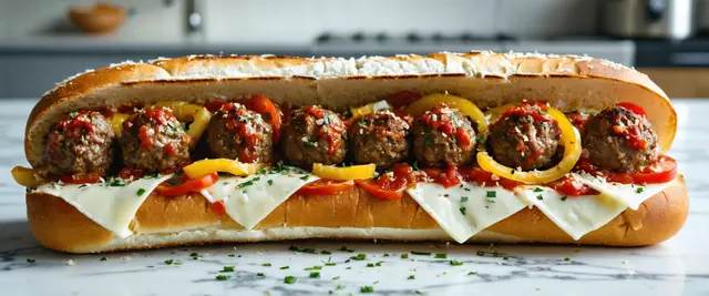 Meatball Subs with Bell Peppers