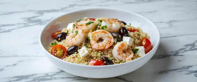 Mediterranean One-Pot Quinoa With Succulent Shrimp