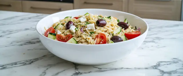 Mediterranean Orzo Salad with Kalamata Olives
