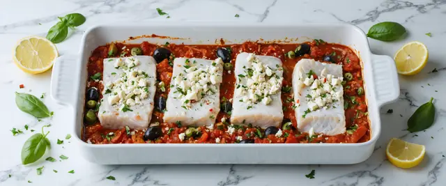 Mediterranean Style Baked Fish