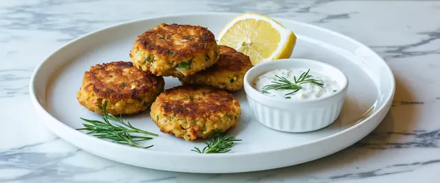 Mediterranean Tuna and Chickpea Cakes
