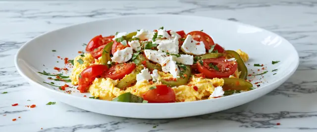 Menemen (Scrambled Eggs with Tomatoes)