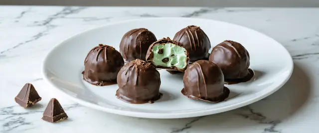 Mint Chocolate Chip Truffles
