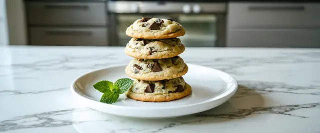 Mint Chocolate Chunk Cookies