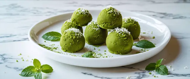 Minty Matcha Energy Truffles