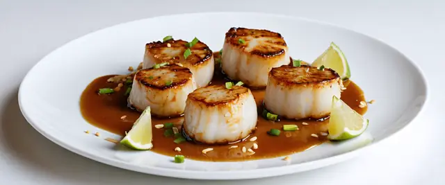 Miso Glazed Scallops