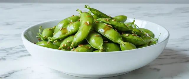 Miso-Glazed Vegan Edamame