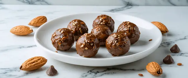 Mocha Almond Protein Bites