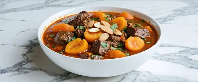 Moroccan Lamb Stew with Ras el Hanout and Apricots