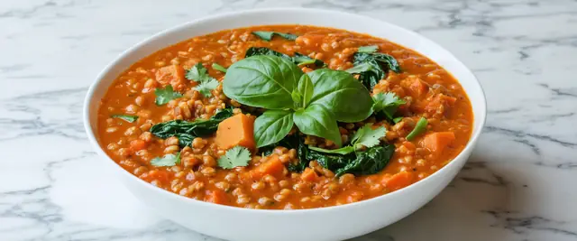Moroccan Lentil Stew with Ras el Hanout