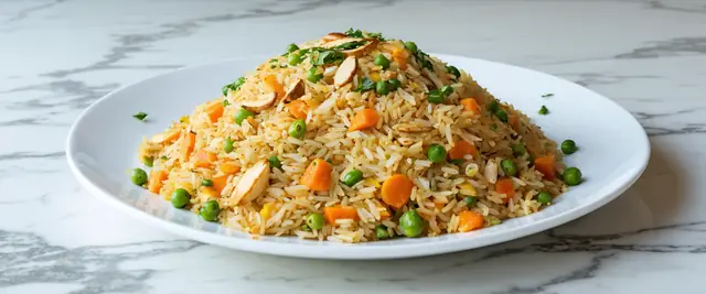 Moroccan Rice Pilaf (Roz Bil Khodra)