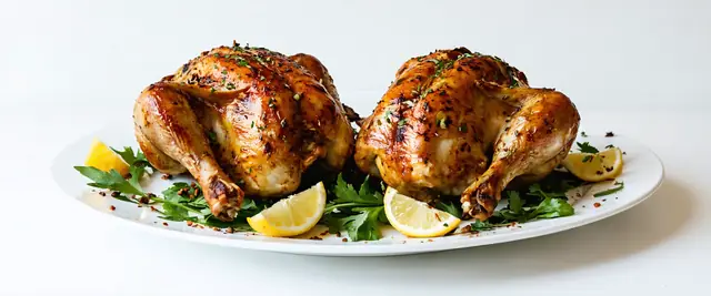 Moroccan Spiced Grilled Cornish Hens