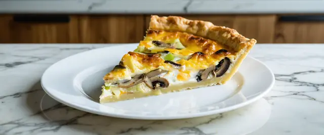 Mushroom and Leek Quiche