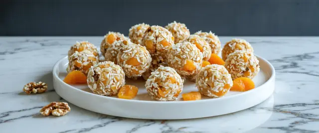 No-Bake Apricot Walnut Bites