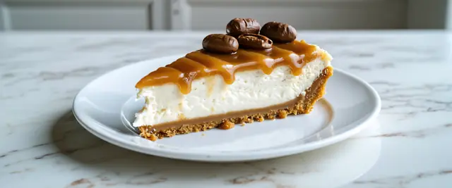 No-Bake Caramel Macchiato Cheesecake