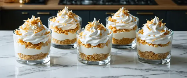 No-Bake Coconut Cream Pie Cups