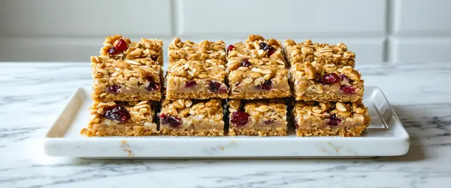 No-Bake Cranberry Walnut Bars