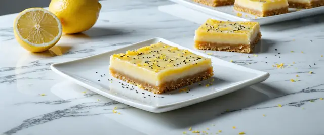No-Bake Lemon Poppy Seed Bars