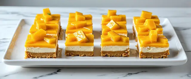 No-Bake Mango Cheesecake Bites