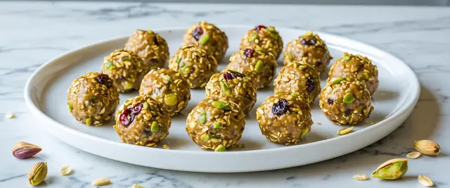 No-Bake Pistachio Cherry Bites