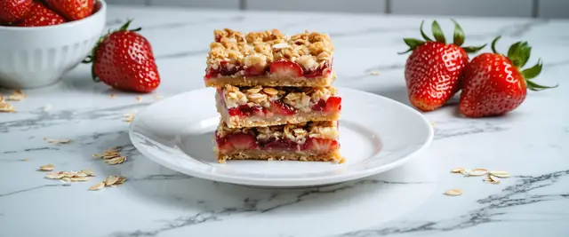 No-Bake Strawberry Oat Bars