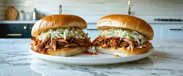 North Carolina-Style Pulled Pork BBQ Sandwich